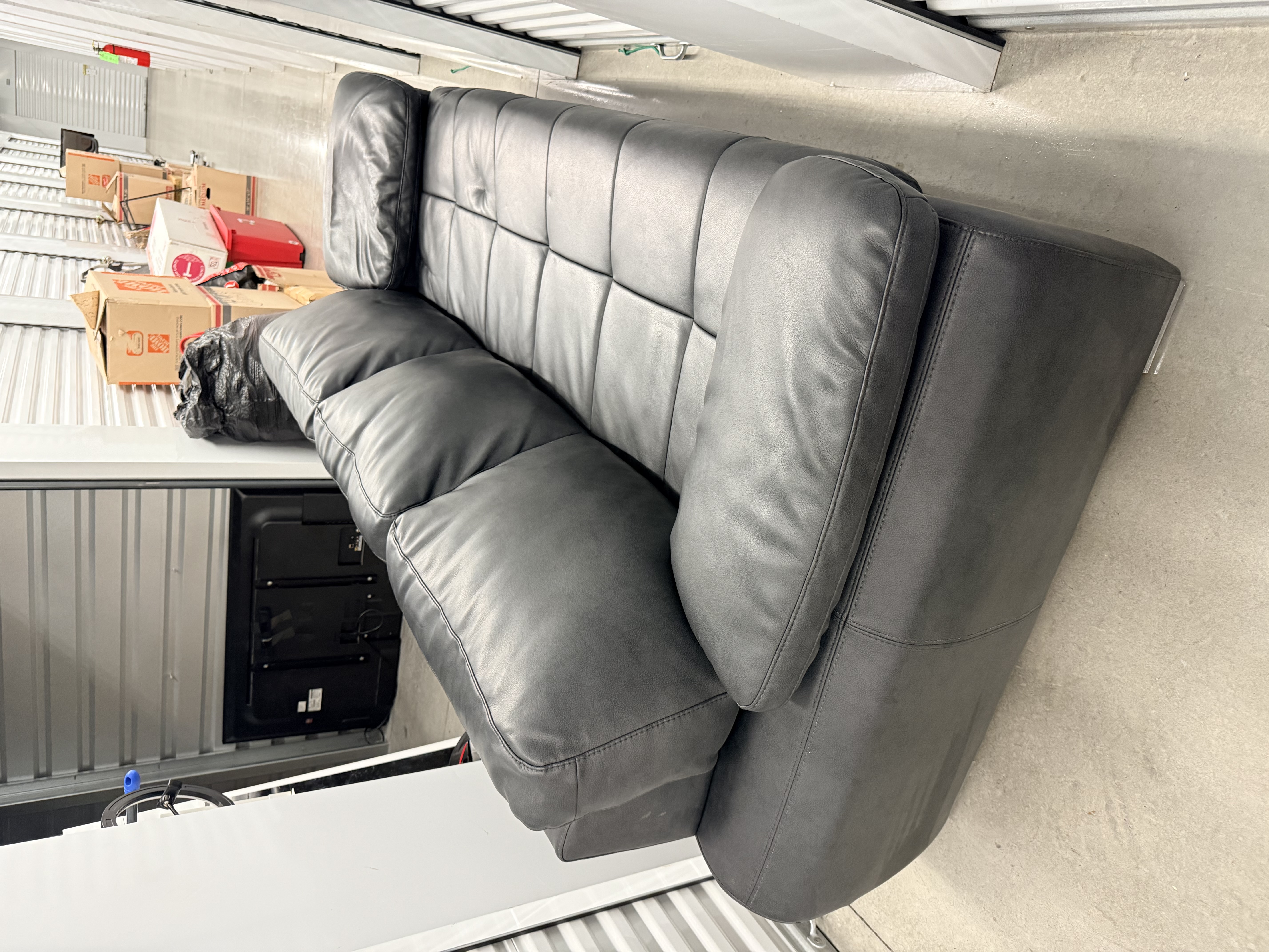 Large leather sofa. Great condition.